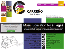 Tablet Screenshot of carrenomusic.com